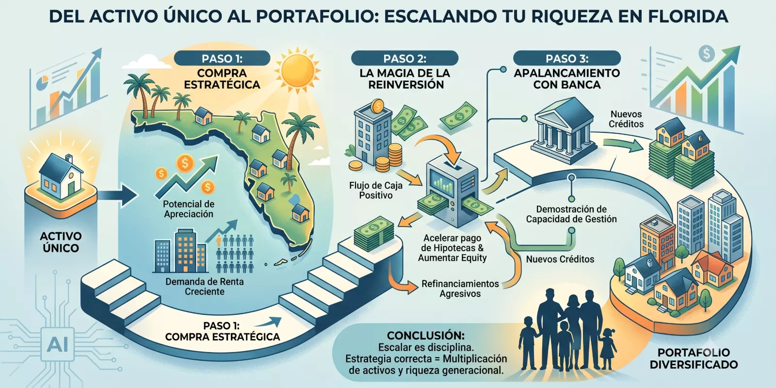 Cómo escalar ingresos pasivos inmobiliarios en Miami siendo colombiano