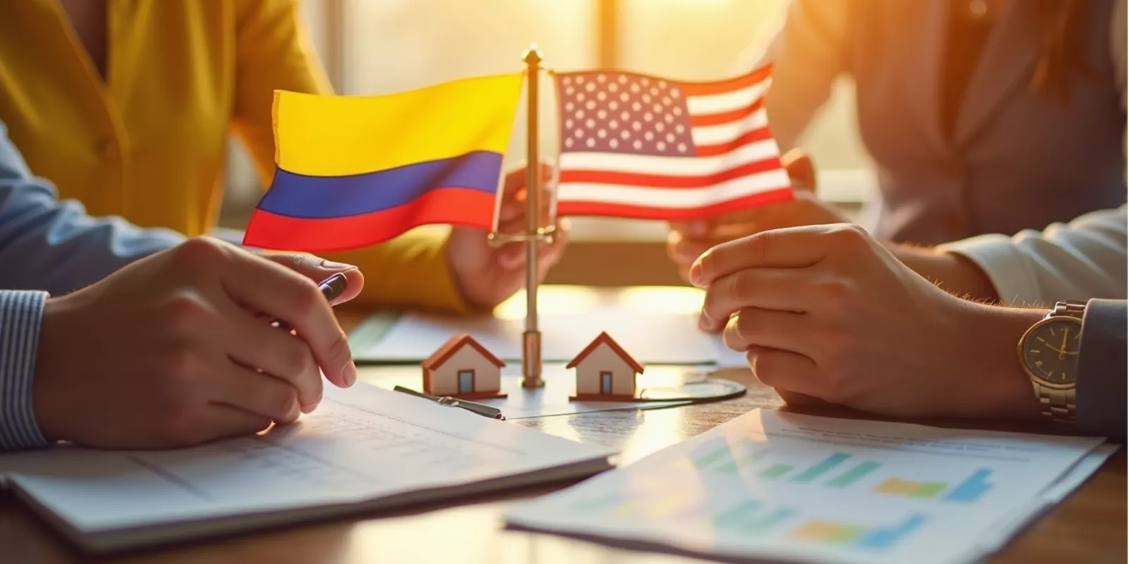 Cómo enviar dinero de Colombia a Estados Unidos para comprar una casa: guía paso a paso